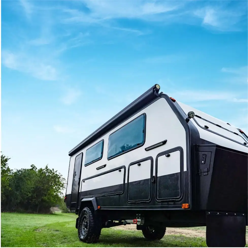 مظلة STLF Awnlux مثبتة على الجانب للتحكم اليدوي للمنزل المتنقل والقافلة RV الخارجية