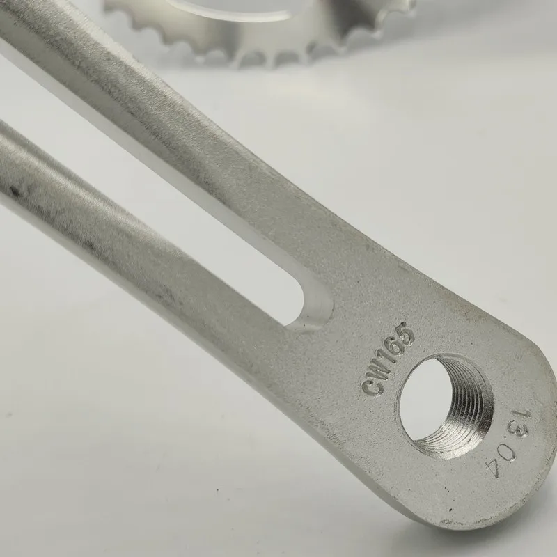 46 Teeth 46t Aluminum Alloy 165mm Hollow Crank Forged Fixed Gear Retro Internal Gear Single Speed Square Hole Bicycle Chainring