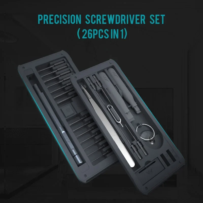 Xiaomi-jimihome精密ドライバーキット,多目的修理ツール,DIYネジドライバーセット,ピンセット,26 in 1