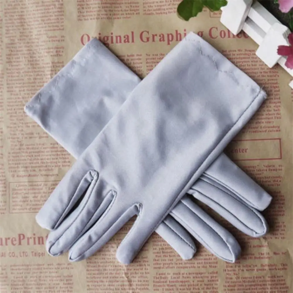 سحر حفلة موسيقية قفازات الزفاف الرسمية قفازات الساتان الطرف