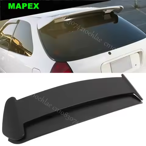 Car Styling For 1996-2000 Honda Civic Hatchback Type-R ABS Material Rear Roof Spoiler Wing Auto Accessories