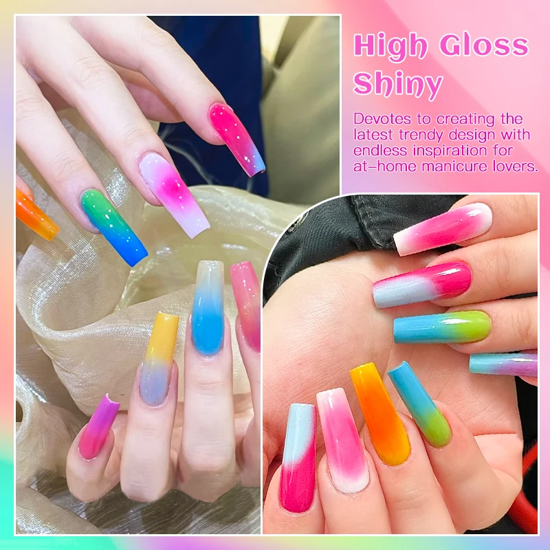 9 ألوان معكرون بات اللوحة جيل للأظافر البولندية الملونة الفلورسنت مسمار الفن دهان داي هلام الورنيش UV/LED نقع قبالة مانيكير #3
