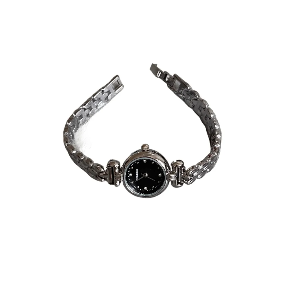 

2025 новые маленькие золотые часы, женские легкие роскошные нишевые часы в стиле ретро с маленьким циферблатом, студенческие часы