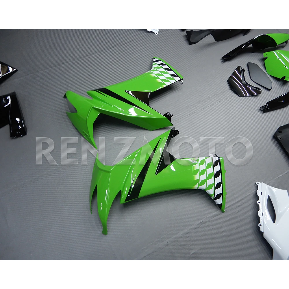 اكسسوارات الدراجات النارية Fairings قالب حقن رسمت ABS البلاستيك هيكل السيارة أطقم لكاواساكي ZX-10R نينجا 2008-2010 K1008-101a