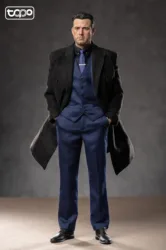 TOPO TP005 TP006 1/6 Male Ben Affleck Suit Black Overcoat Leather Shoes Set Model Accessories Fit 12'' Action Figure In Stock
