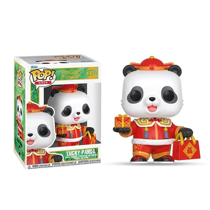 Original Funko Pop Lucky Panda Asia Series Vinyl Anime Figure New Year's Goods Display Gift Model Collection Room Decoration Toy