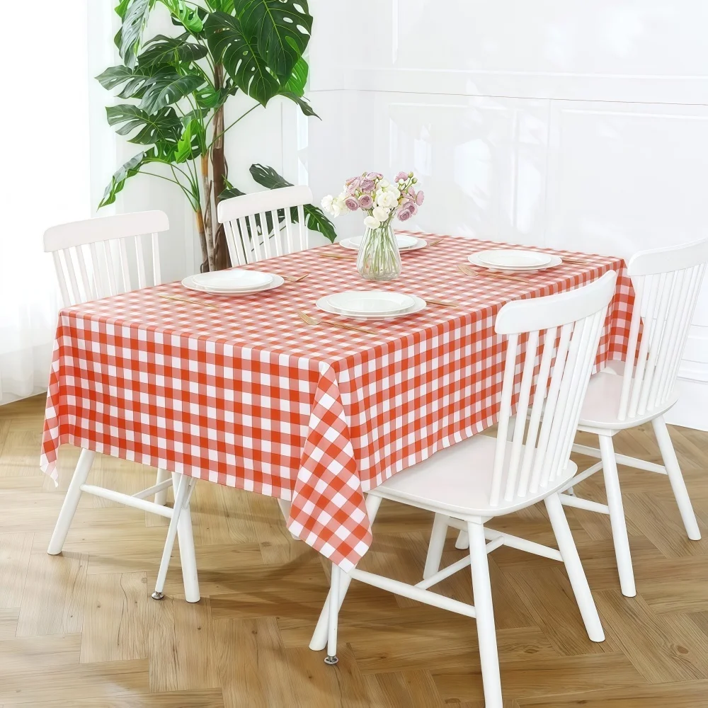 1/3 Stück Plastik-Karottischdecke, Premium Dekorative Einweg-Karierte Tischdecken für Partys, Rechteckige Party-Tischabdeckung – Detail 6