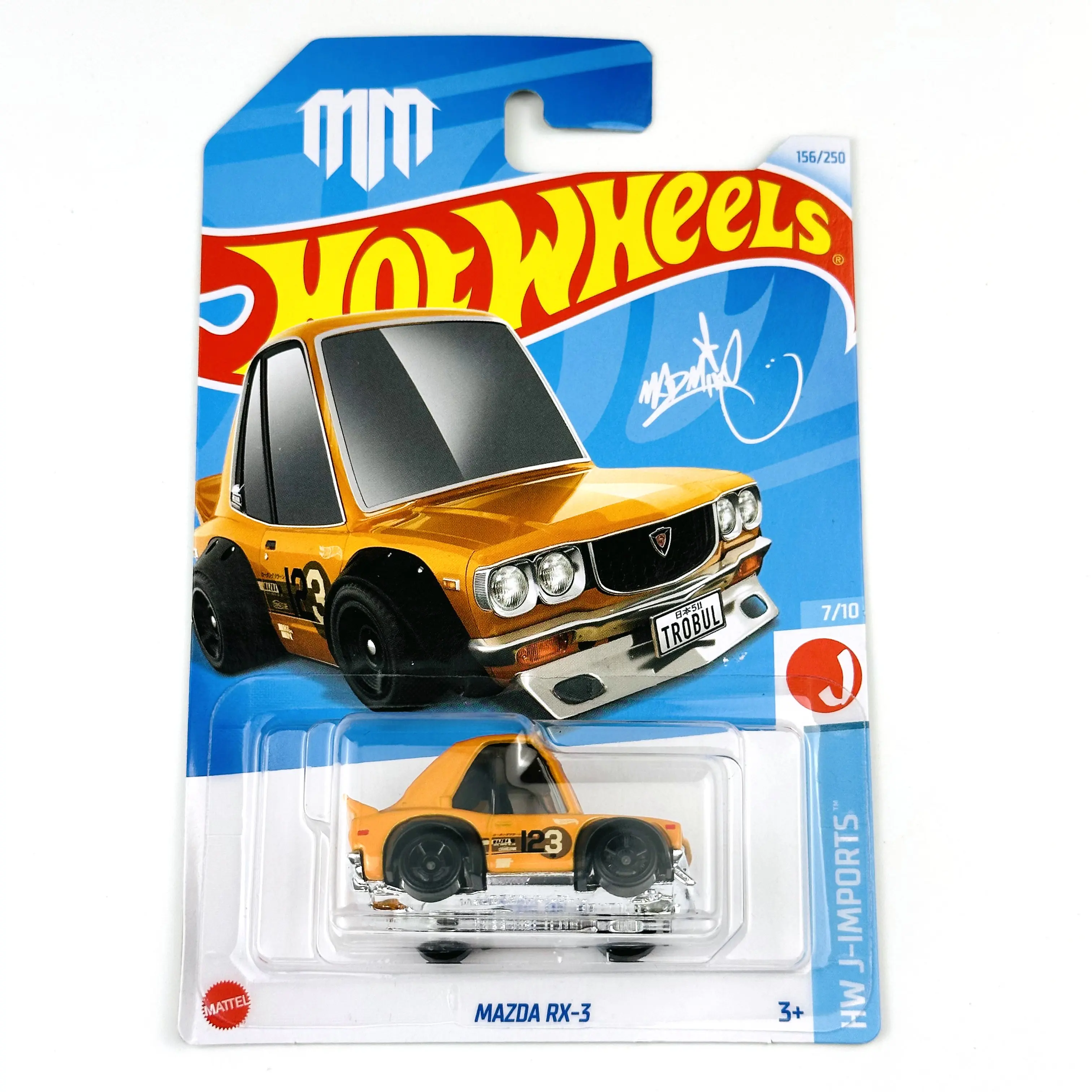 2024-156 Hot Wheels Cars MAZDA RX-3 1/64 Metal Die-cast Model Toy Vehicles