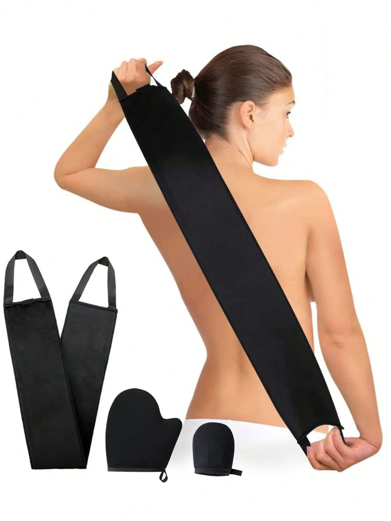 3 in 1 Self Tanning Mitt Applicator Kit Self Tan Mit Self Tanner Mitt and Back Lotion Applicators for Your Back, Self Tan Mitt