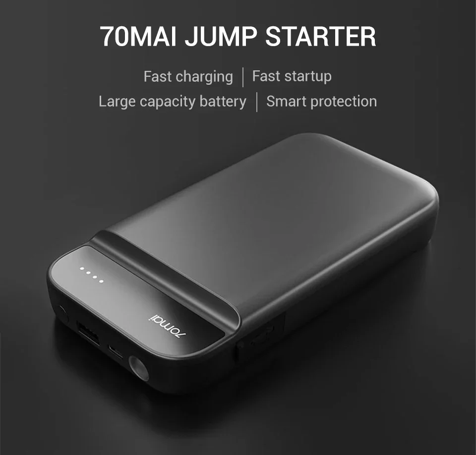 Oringal 70mai Jump Starter 70Mai car jump starter Battery Power Bank car starter Auto Buster Car Emergency Booster Engine start