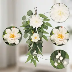 Guirnalda floral colgante para gatos y perros – corona de lágrima