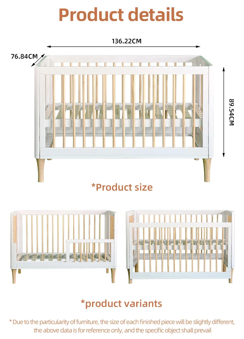 New Designs Toddler Furniture Children Montessori Beds Wooden Kids Cots Baby Cot Bed for Kids