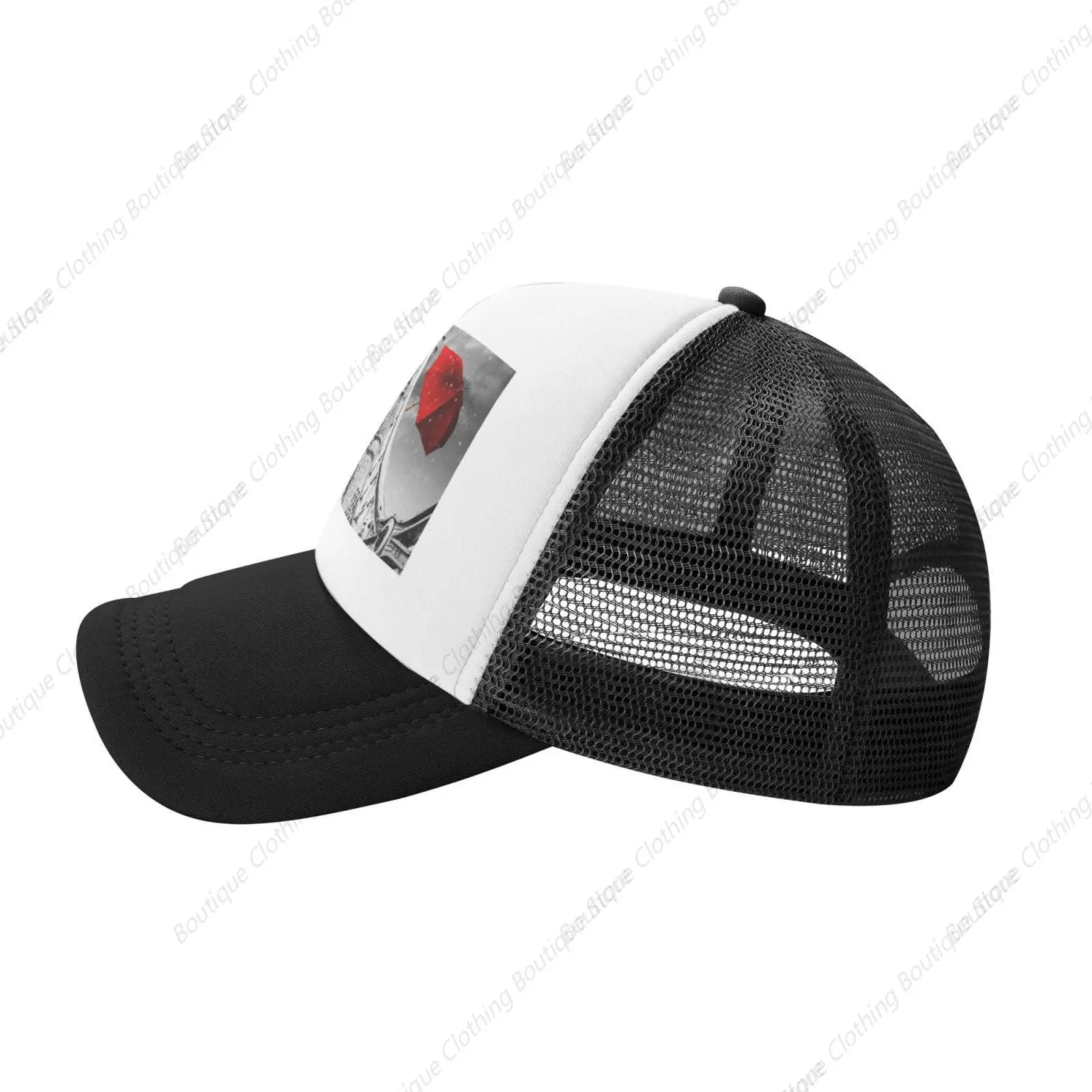 Zwarte Mesh Baseballpet Zonneklep Hoed Dames Heren, Verstelbare Zonnehoeden Sport Pet Trucker Hoed