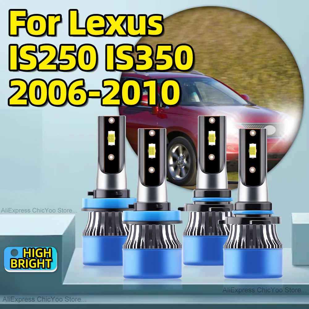 

2/4Pcs 28000LM LED Light CSP Chip Canbus H11 9005 Car Headlight Bulbs 6000K For Lexus IS250 IS350 2006 2007 2008 2009 2010