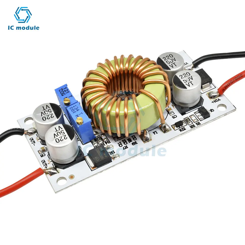 Adjustable Boost Converter DC-DC 8.5V -48V To 10 -50V 10A 250W Step Up Constant Current Constant Voltage Power Supply Module