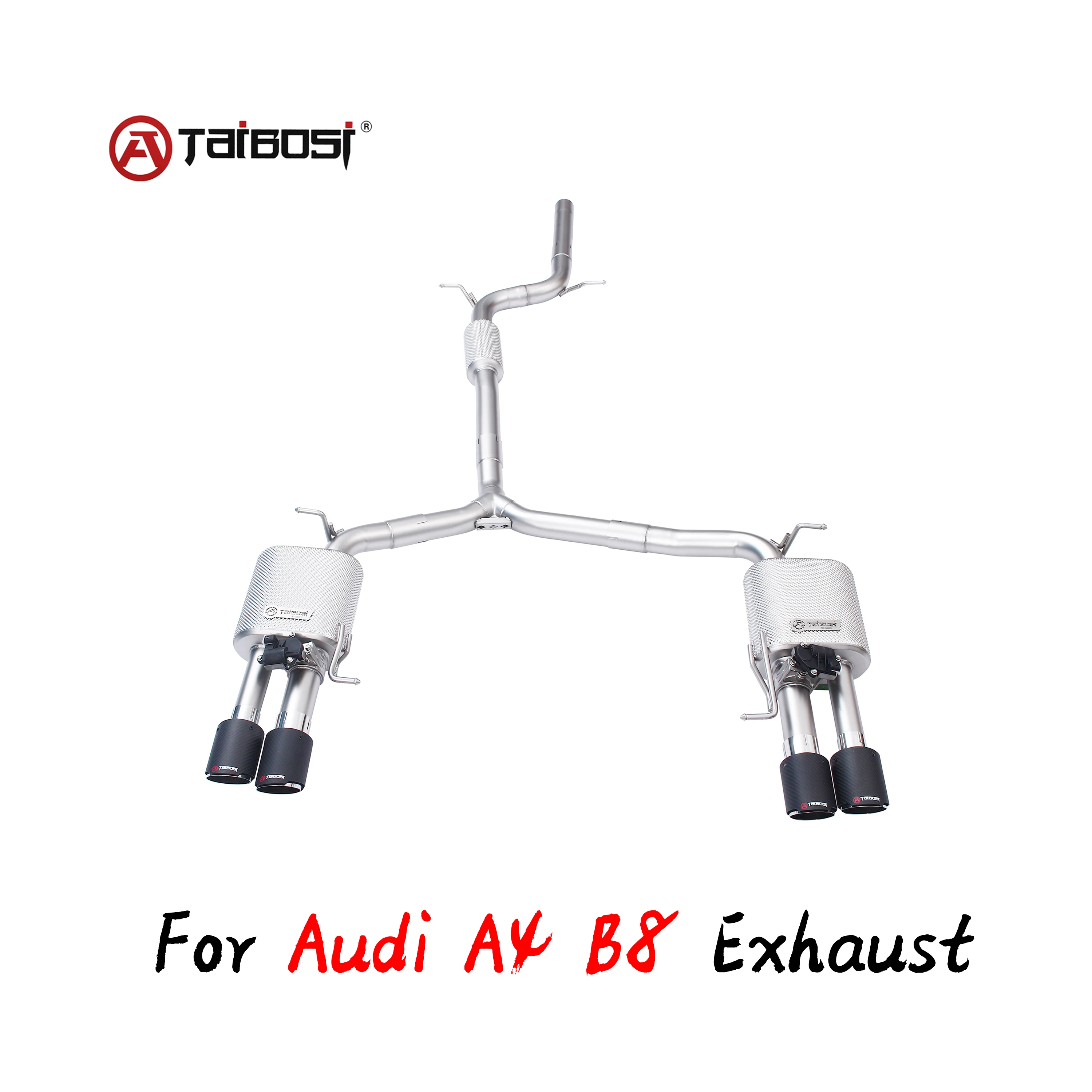 For Audi A4 B8 A4L Exhaust Catback Pipe Taibosi Performance Vacuum Electric Valve Car Muffler Cutout Remote Control Accessories