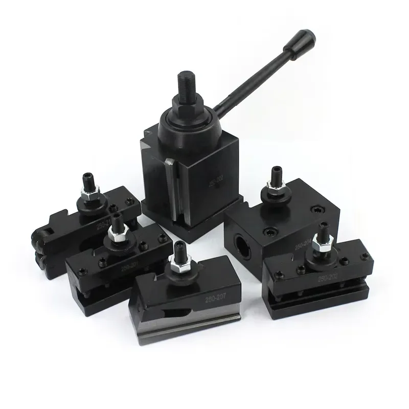 China Factory Lathe Tool Post Quick Change 251-222 Wedge Style Quick Charge Tool Post 6 Pieces