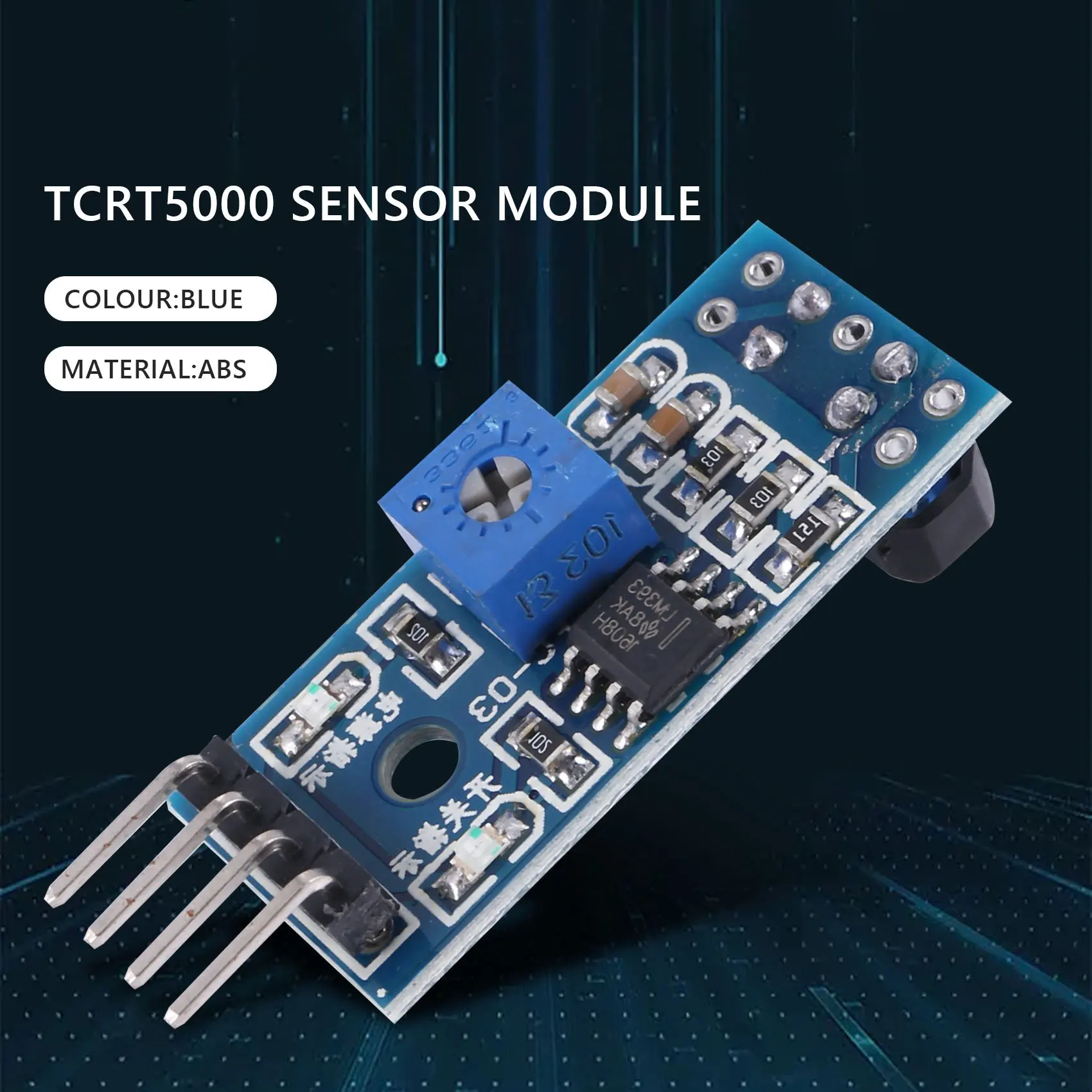 SCLS 10 قطعة TCRT5000 وحدة استشعار عاكسة بالأشعة تحت الحمراء IR حاجز خط المسار الكهروضوئي التبديل لروبوت السيارة الذكية