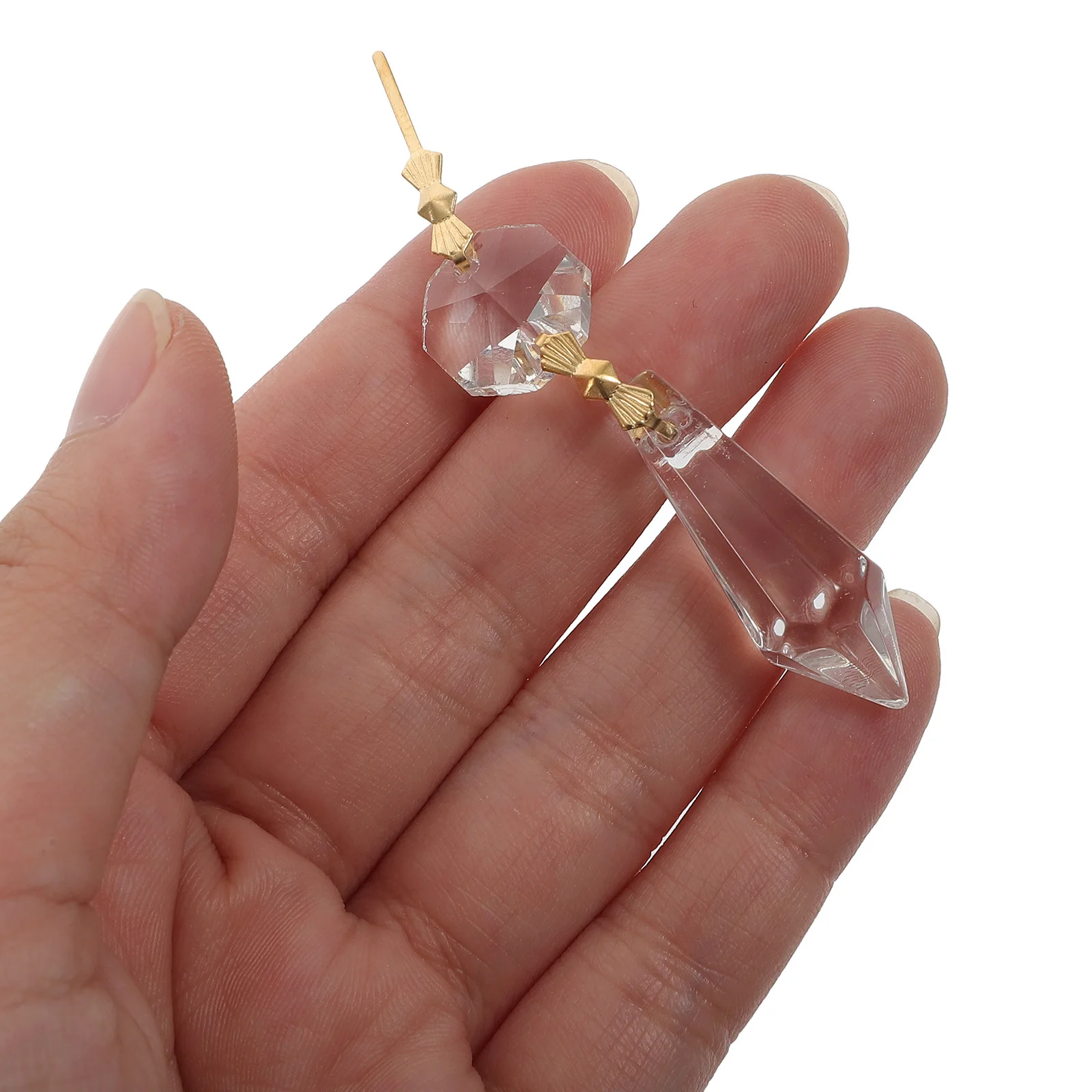 20 قطعة من كريستالات الثريا المائية البديلة، ديكور معلق شفاف لغرفة المعيشة وغرفة الطعام