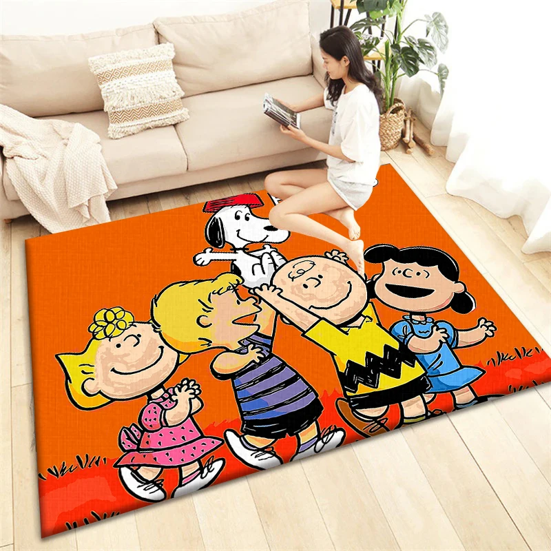 Snoopy HD Printed Carpet for children,Living room Bedroom floor mat Kitchen mat Children's Bedroom Mat,bedroom decor