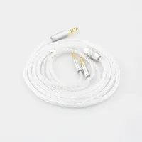 New HIFI 8 Core 99% 7n Pure Silver Earphone Cable For Hifiman Sundara Ananda HE1000se V2 HE6se he400se Arya He-35x