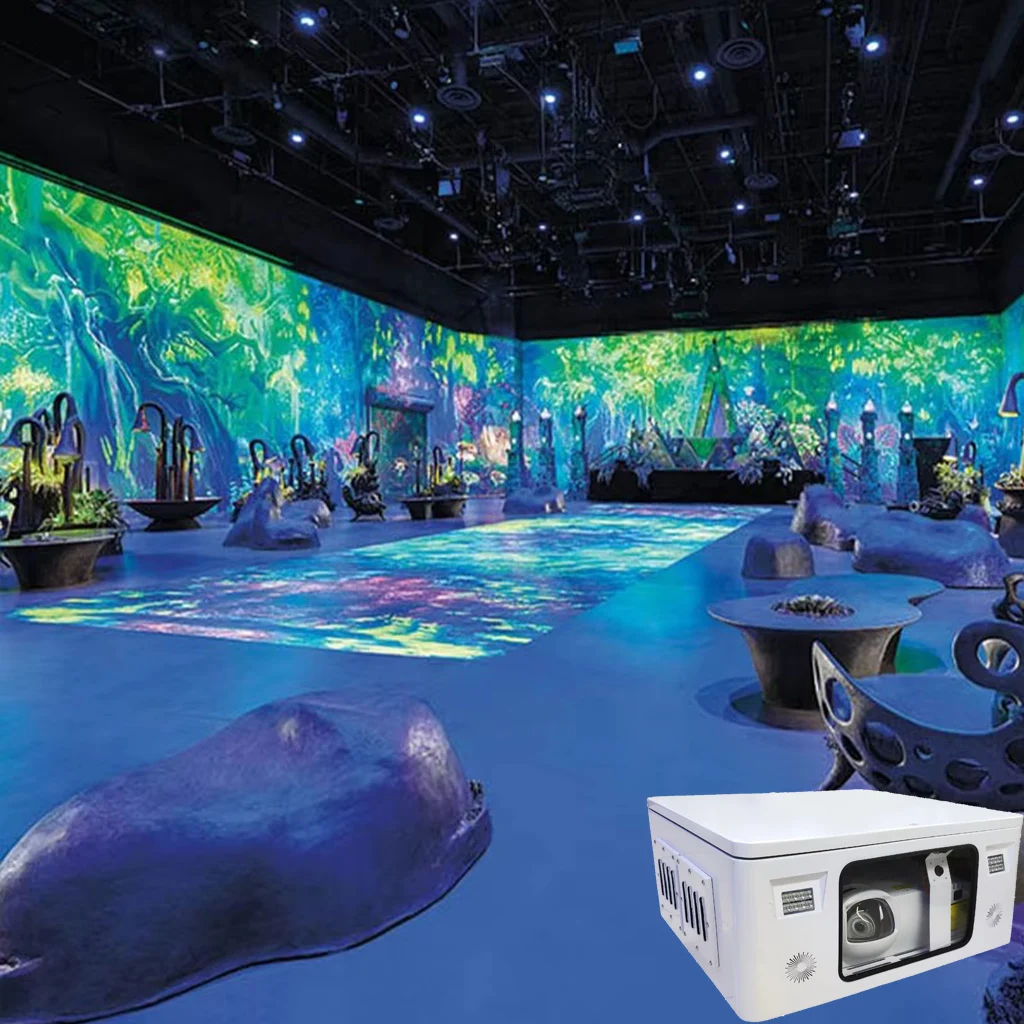 3D Video Virtual Reality Projector 3d Holographic Projection Wall Interactive Immersive 3d Projection For Museum