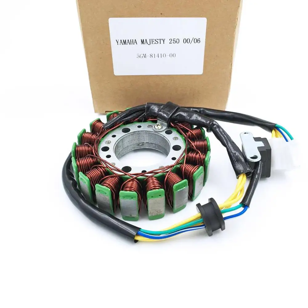 Bobine de Stator de générateur de magnéto de moto, adaptée à la MAJESTY 250 YP250 2000-2007 YP 250 2001 2002 2003 2004 2005 2006