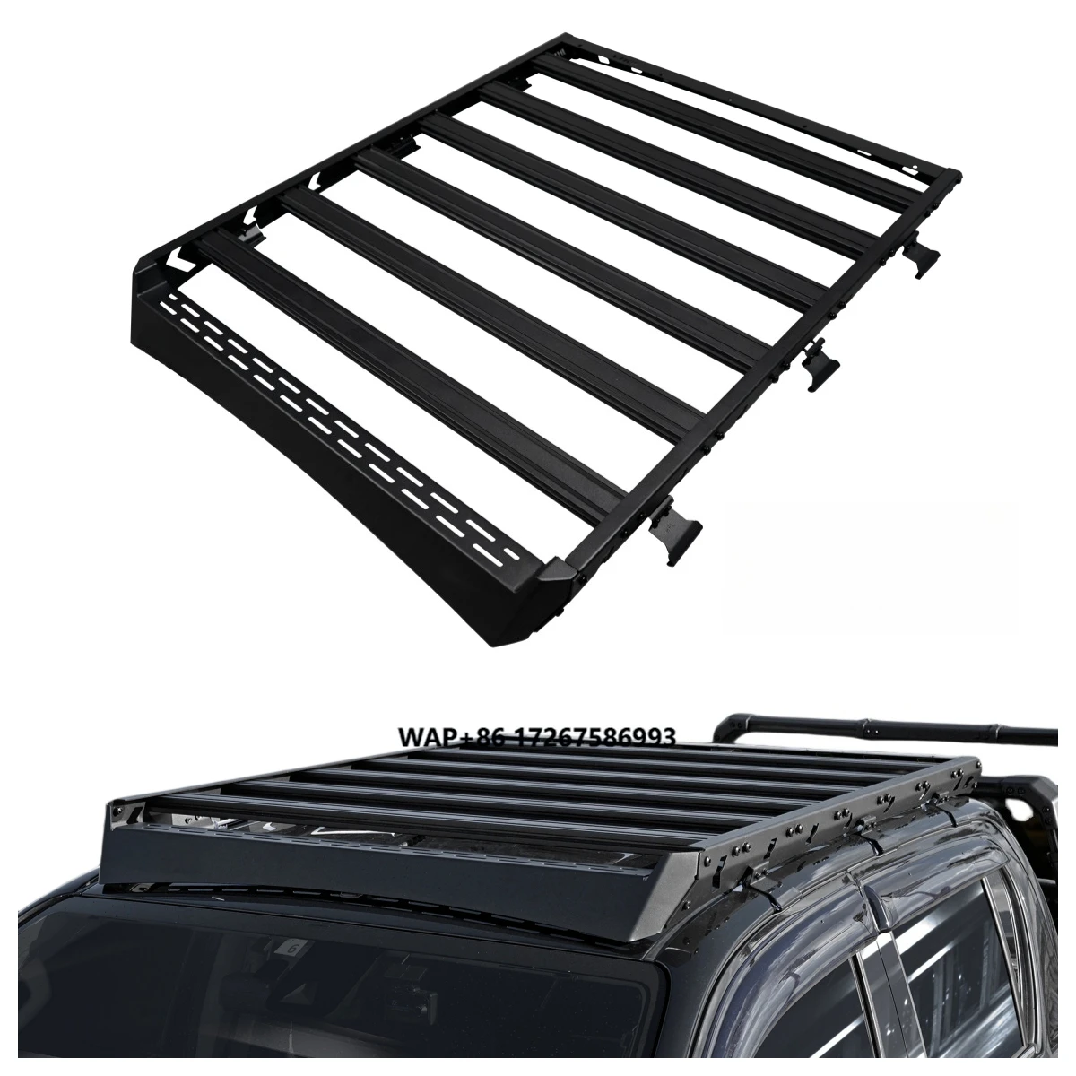 

High Load-bearing Capacity Car Roof Rack Luggage Rack Roof Basket Roof Platform Car Carrier for Hilux Revo 2016-2025