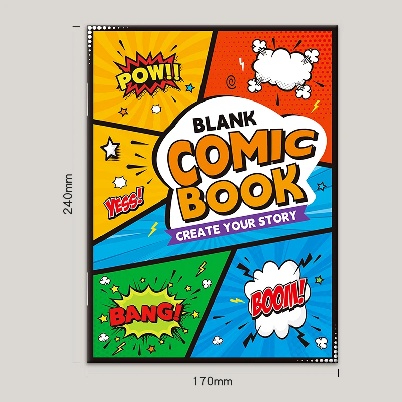 Creative Comic Sketchbook, with Plenty of Pages for Drawing, Various Trendy Comic Layout Templates, One-Click Creation of Original Stories, Suitable for Students and Drawing Enthusiasts, Tabletop Game.