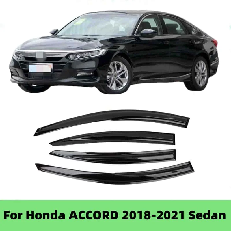 For Honda ACCORD 2018 2019 2020 2021 Sedan Car Styling Accessories Window Visor Deflector Window Sun Rain Guard Protect Cover