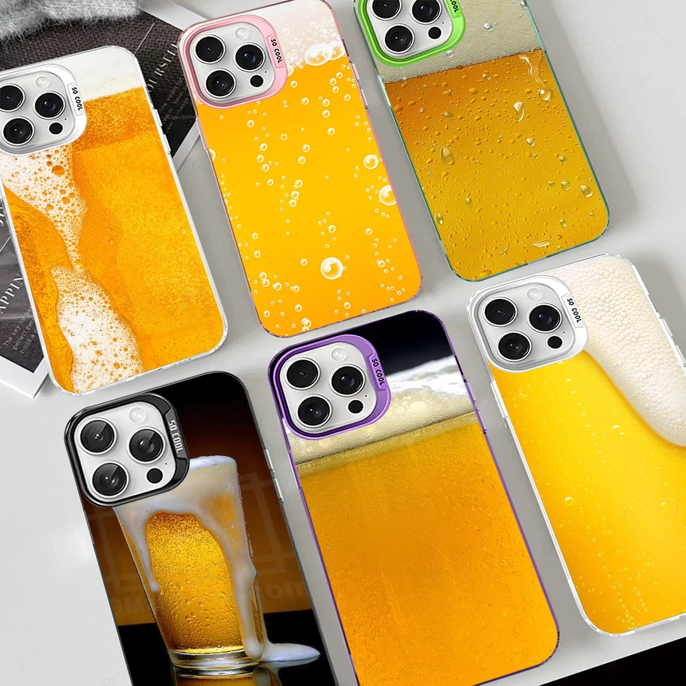 

Cold Beer Phone Case For iPhone 16 15 14 13 12 11 Pro Max X XR XSMAX 8 7 Plus Matte Shockproof Back Cover