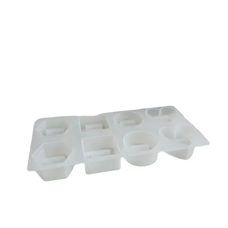 8-Loch-Ringständer, Kristall-Epoxidharz-Form, rund, sechseckig, Liebesringständer, Spiegel, Silikonform, DIY-Ring-Display-Ständer