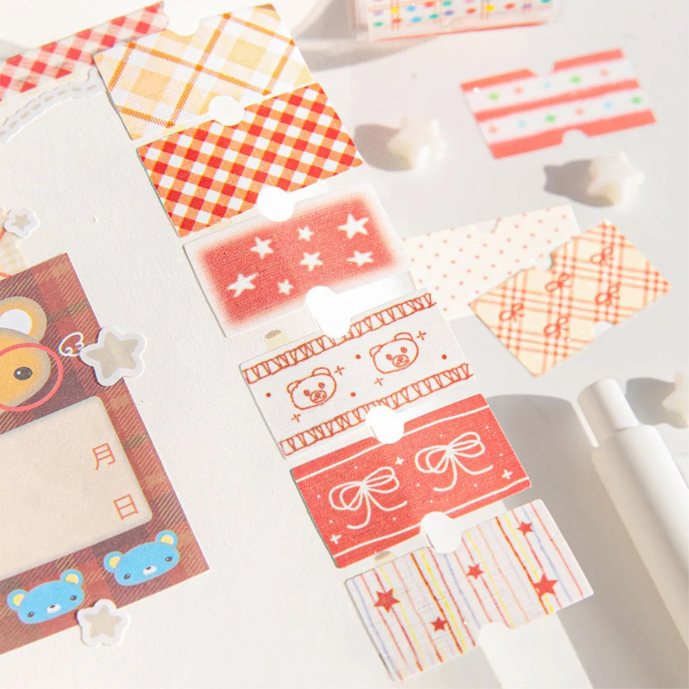 Cute Label Theme Tape Cream Label Paste Series Korean Handmade Account DIY Decorative Paste Tape