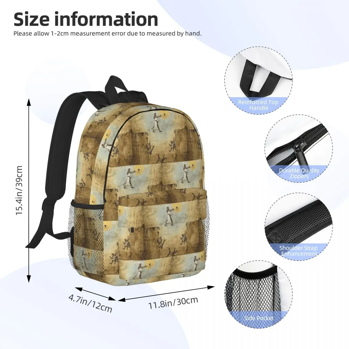 Jump Of Faith Backpack Student Boys Girls BookBag Men Women School Bag Computer Shoulder Bags