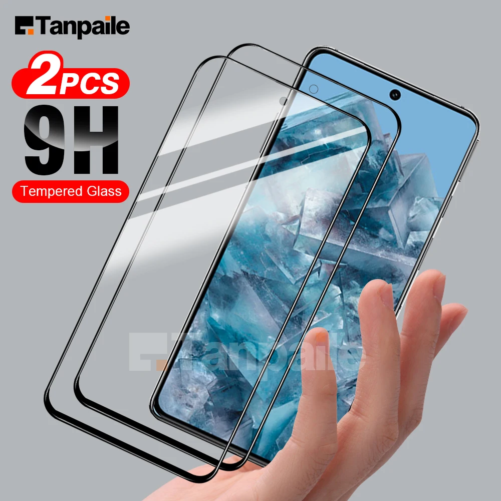 Tanpaile-2pcs Tempered Glass For Google Pixel 8 Pro Fold 8A 7A 6A 9 XL 7 6 Screen Protector Glass