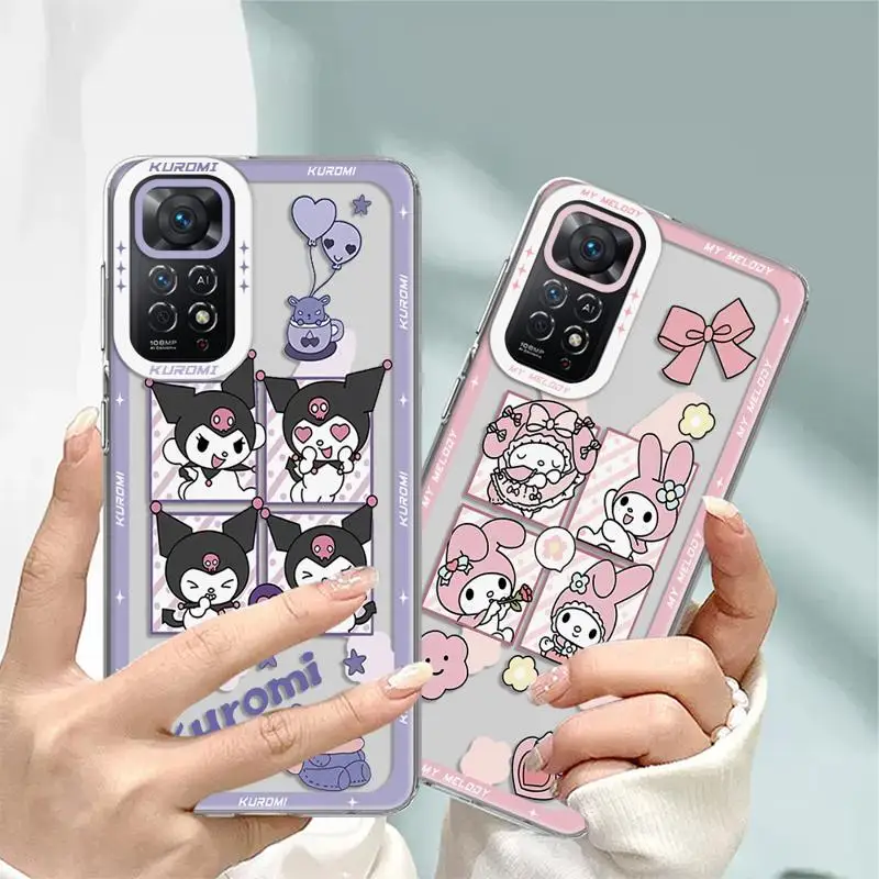 phone case for Xiaomi Redmi Note 13 12S 11 Pro 13C 4G X3 NFC 11S 10 12pro plus 9s Clear funda cover Cartoon Space Kurome Melodys