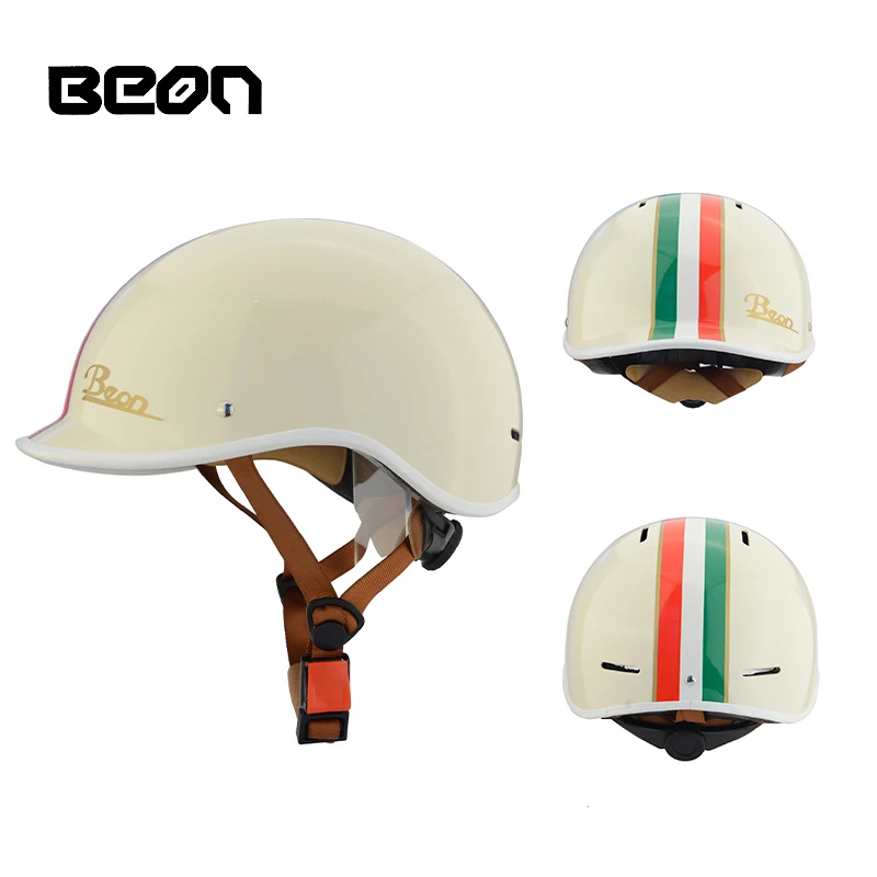 

BEON B115 Bicycle Helmet Women Summer Skateboarding Half Helmet Men Electric Car Safety Helmet Four Seasons Cute Ladle Helmet