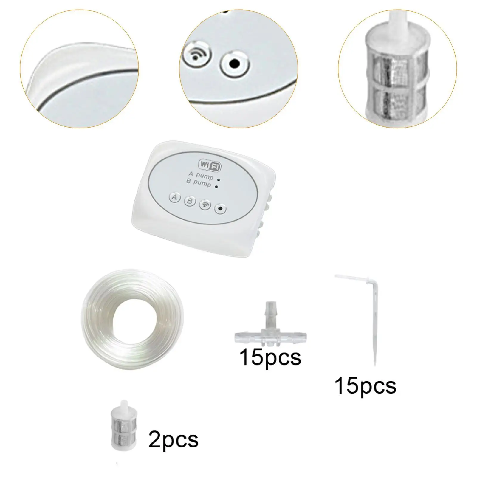 مجموعة الري بالتنقيط الأوتوماتيكية الذكية DIY خرطوم 10 أمتار لمضخة الدفيئة المزدوجة