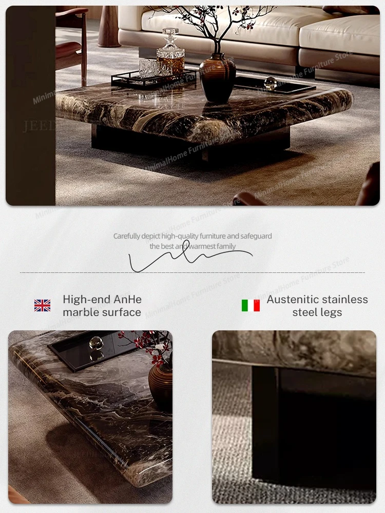 Table basse carrée en marbre i - Home Decor Center avis et prix