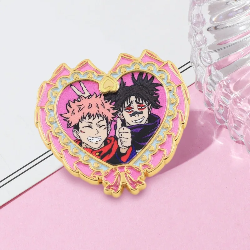 

Hot Anime Jujutsu Kaisen Hard Yuji Itadori Enamel Pin Metal Brooch for Clothes Manga Men Lapel Pins for Backpacks Badges