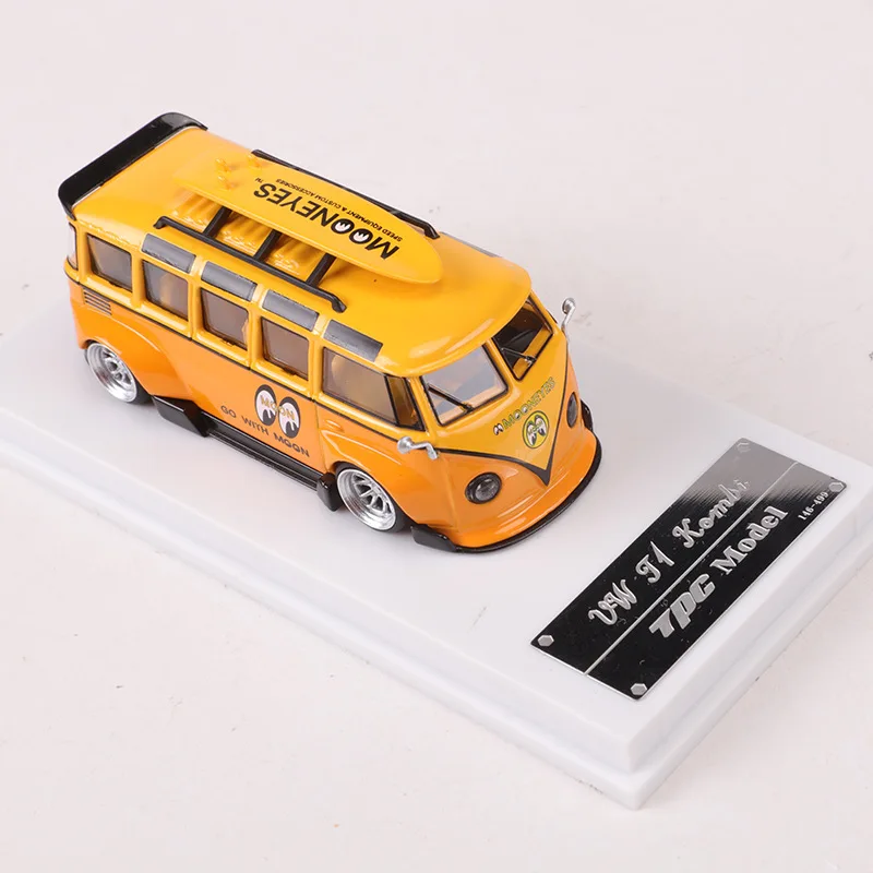 Diecast 1/64 Modello di Auto VW RWB T1 Modello di Auto in Lega T1 Bus Gioca Veicoli Giocattoli per Ragazzi