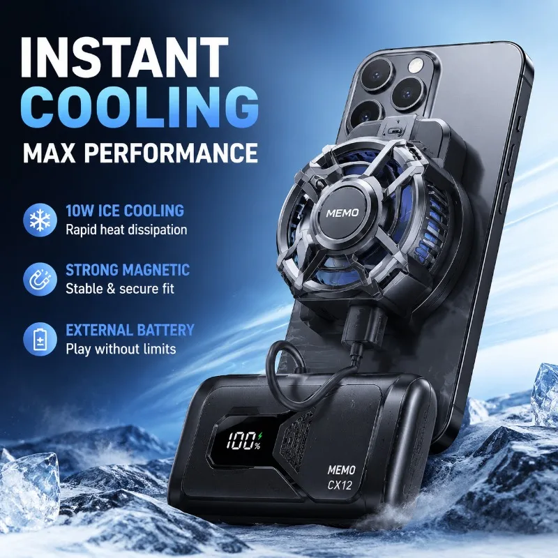 cx12-外部バッテリー電話クーラー-インテリジェント温度制御-磁気デジタルディスプレイ-半導体冷媒冷凍