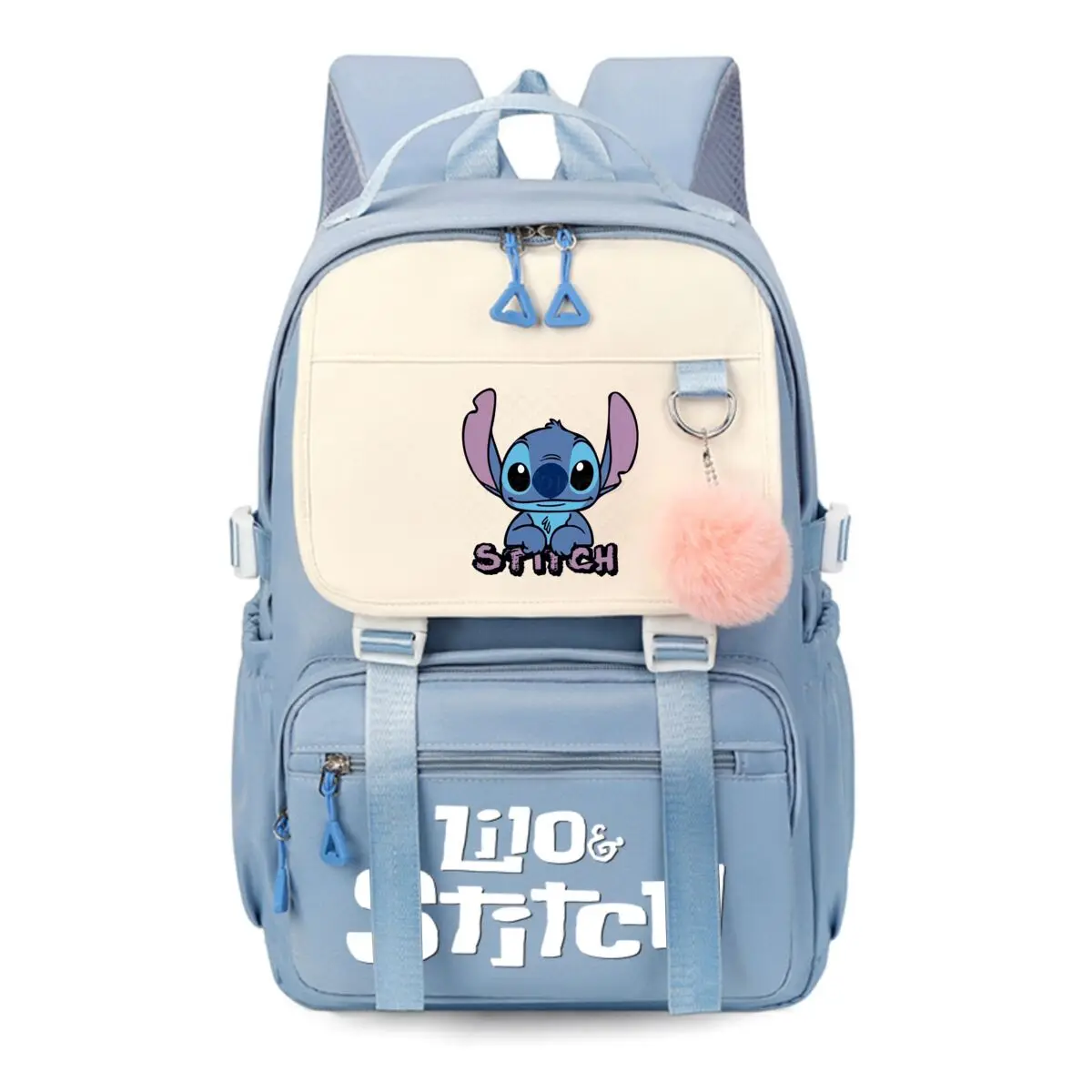 

Cute Cartoon Disney Lilo Stitch Backpack Children Boys Girls Causal Cute Stitch Print Schoolbags Large Women Men Travel Bags