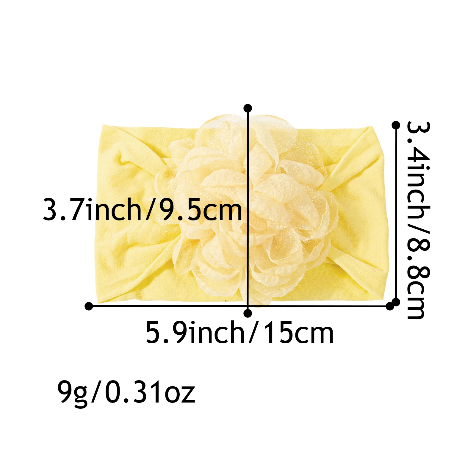 1/3 piece multi-color chiffon flower baby headband elastic soft nylon headscarf for newborns baby headband comfortable headband