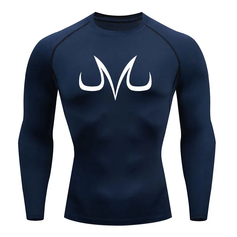 T-shirt z Jiu jitsu z wysypką i koszulką bokserską męska koszulka Rashguard do biegania Sport MMA koszule kompresyjne topy Fitness nadruk Anime