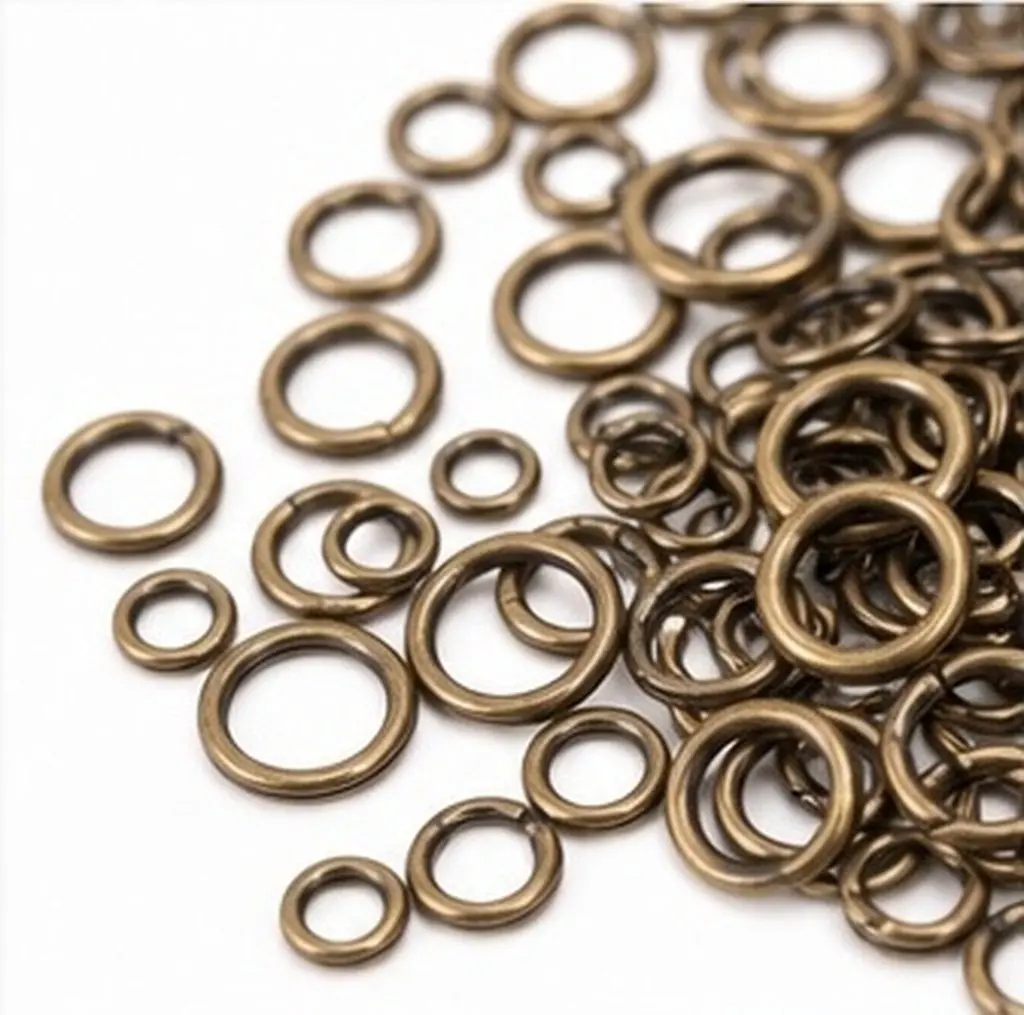 Set Iron Circle Rings Heavy Duty Rust Resistant 4-10Mm Closed Ring Buckles DIY Jewelry Making Keychains Backpacks Accessories