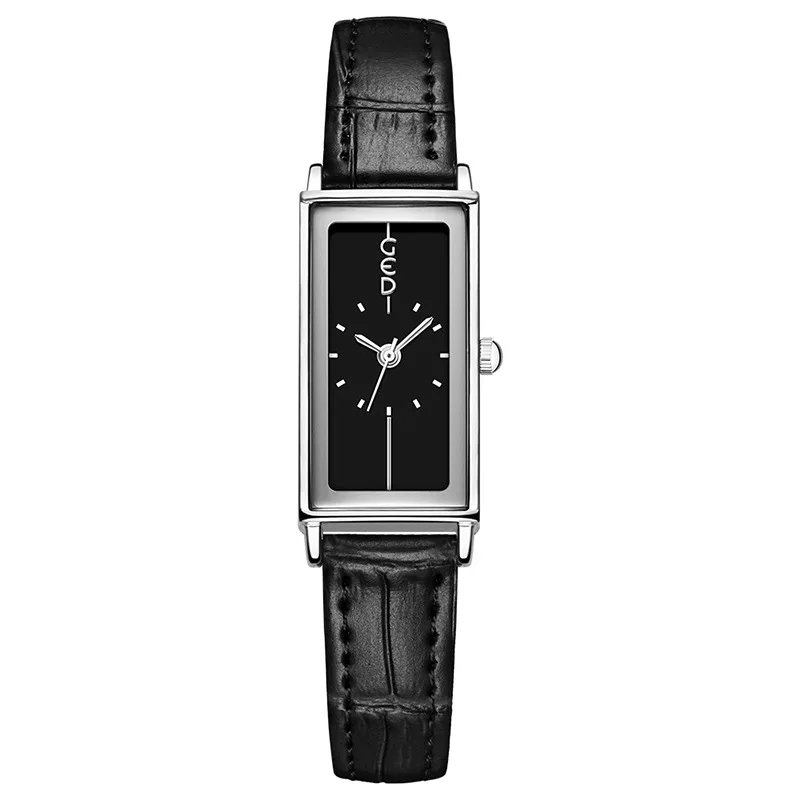 นาฬิกาผู้หญิงเทรนด์แฟชั่น Ankola เข็มขัดสีแดงนาฬิกา Niche High-end ควอตซ์ Retro Simple Watch 2025