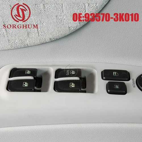SORGHUM-Interruptor de ventanilla eléctrica de Control delantero izquierdo, 93570-3K010, 935703K010, para Hyundai Sonata 2005, 2006, 2007, Sonata NF 2007