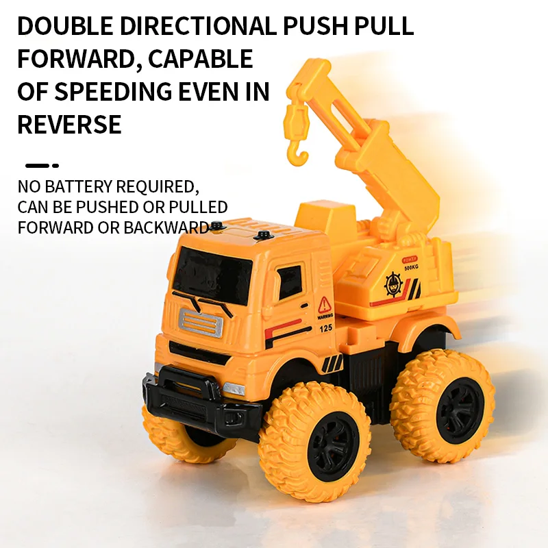 4-częściowy zestaw samochodzików inżynieryjnych - różne serie - odpowiedni dla chłopców i dziewcząt w prezentach