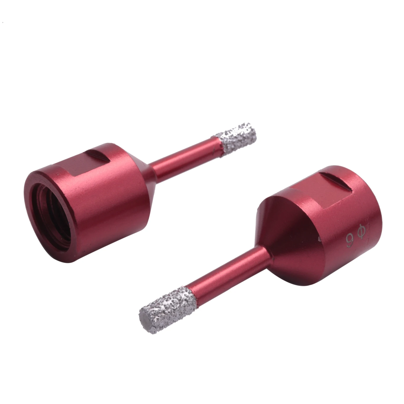 真空ろう付けダイヤモンドドリルコアビット、ドライドリルビット、ホールソー、花崗岩大理石タイル、直径6mm、2個、m14